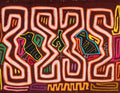 Burgundy And Orange Birds In View Mola