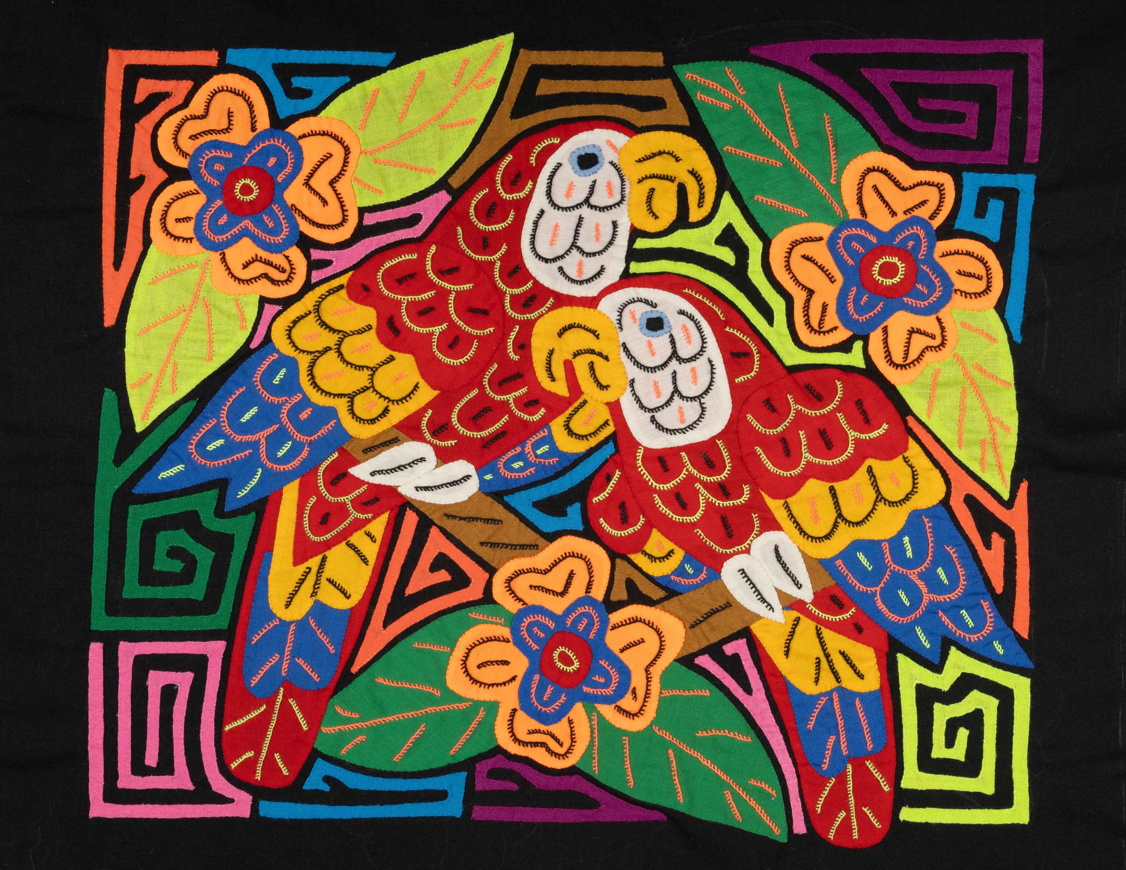 Two Macaw Parrot Bird Mola