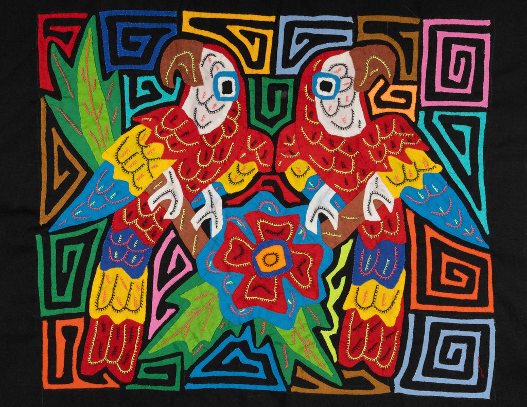 Two Macaw Parrot Bird Mola