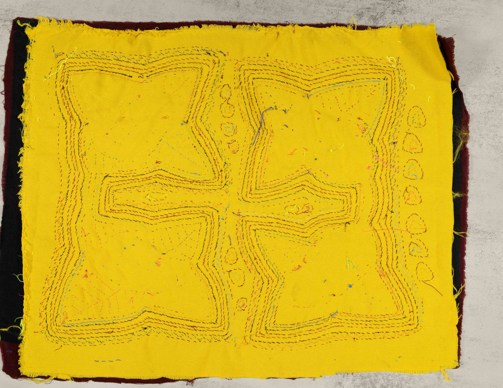 Burgundy And Yellow Autumn Leaves Mola