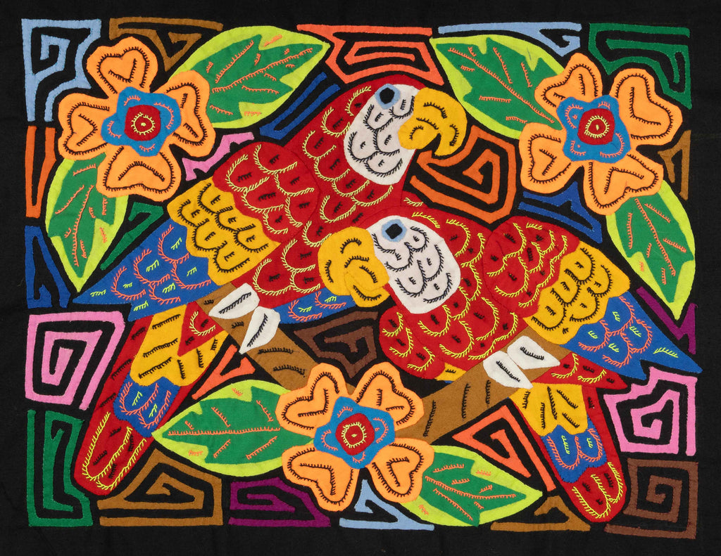 Two Red And Blue Macaw Parrot Bird Mola