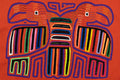 Two Toucan Parrot Bird Panama Mola