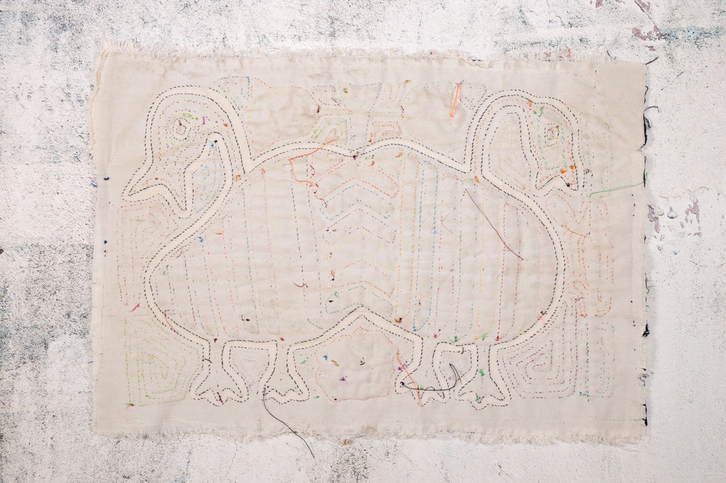 Siamese Twin Geese Mola