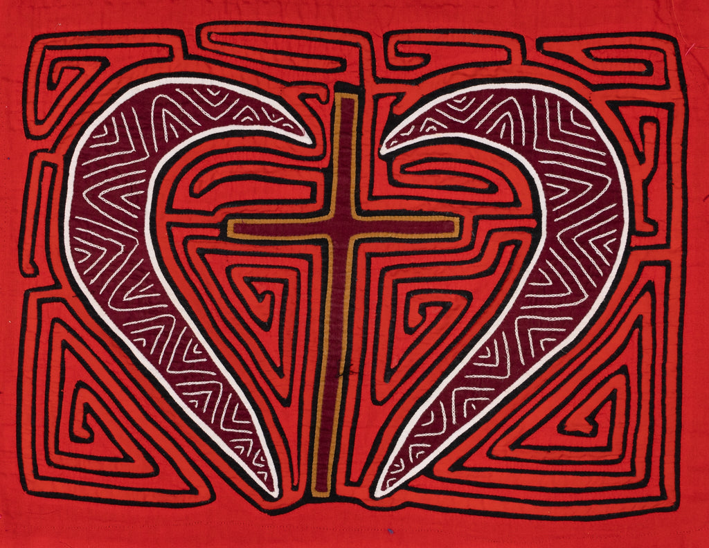 Blood Red Christian Cross Mola