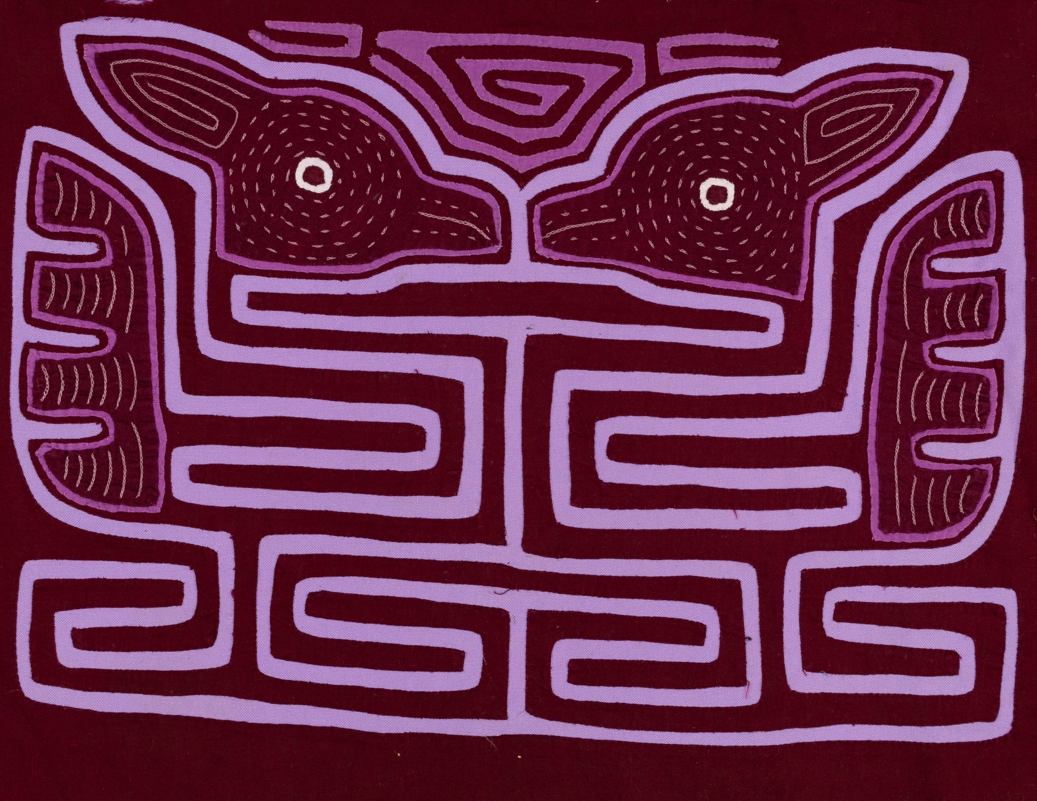 Mate To Lavender Purple Bird Optical Illusion Mola