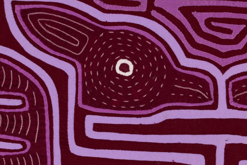 Mate To Lavender Purple Bird Optical Illusion Mola