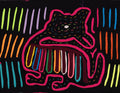 Pink Black Puppy Pooch Dog Mola