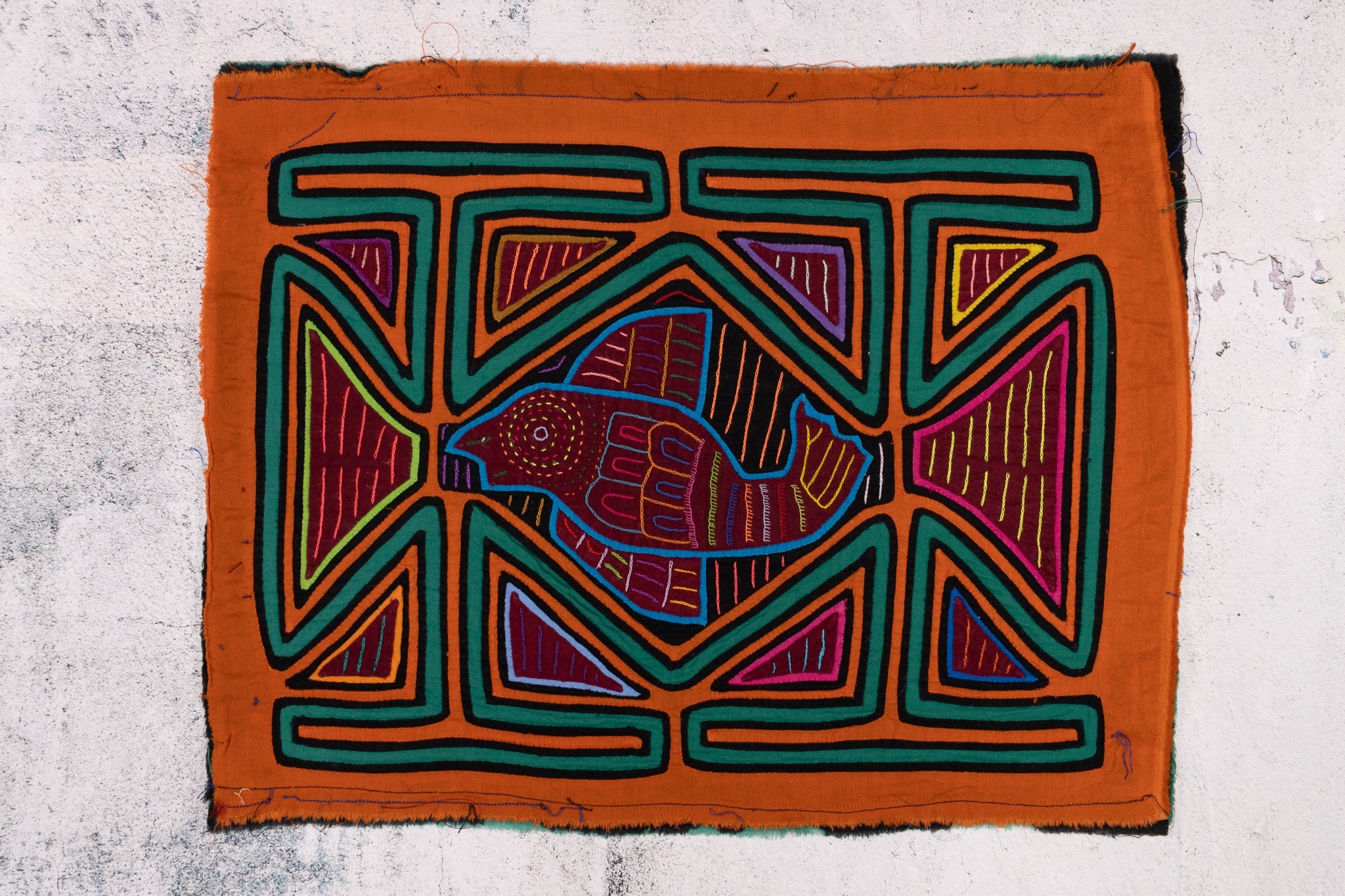 Orange Green Blue Fish Mola