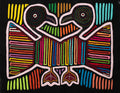 Bird Love Affair Rainbow Colors Mola