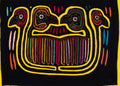 Yellow Rainbow Four Head Swan Mola