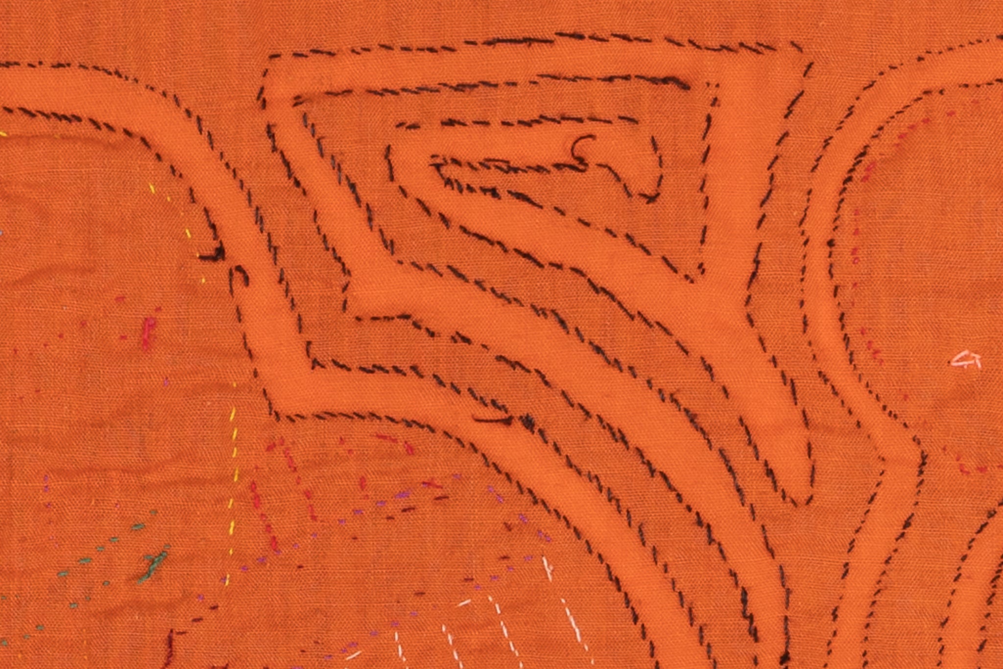 Orange Floral Fern Flower Mola