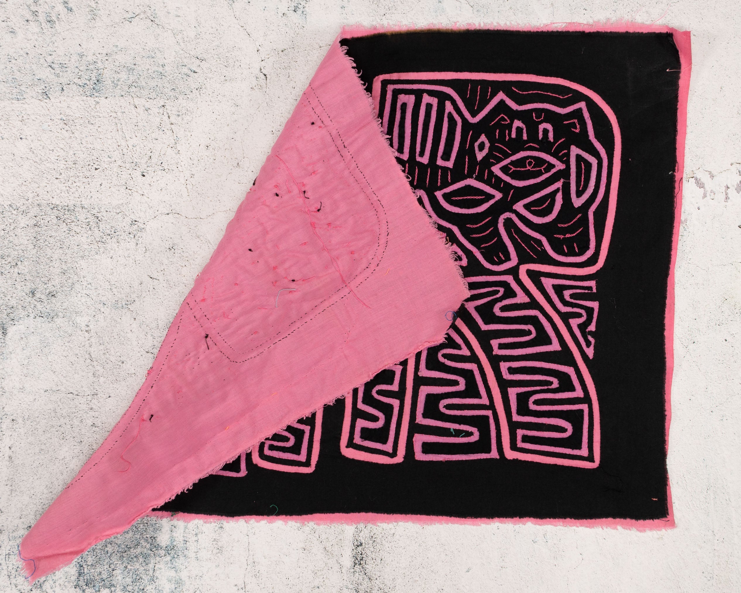Pink Black Puppy Dog Mola