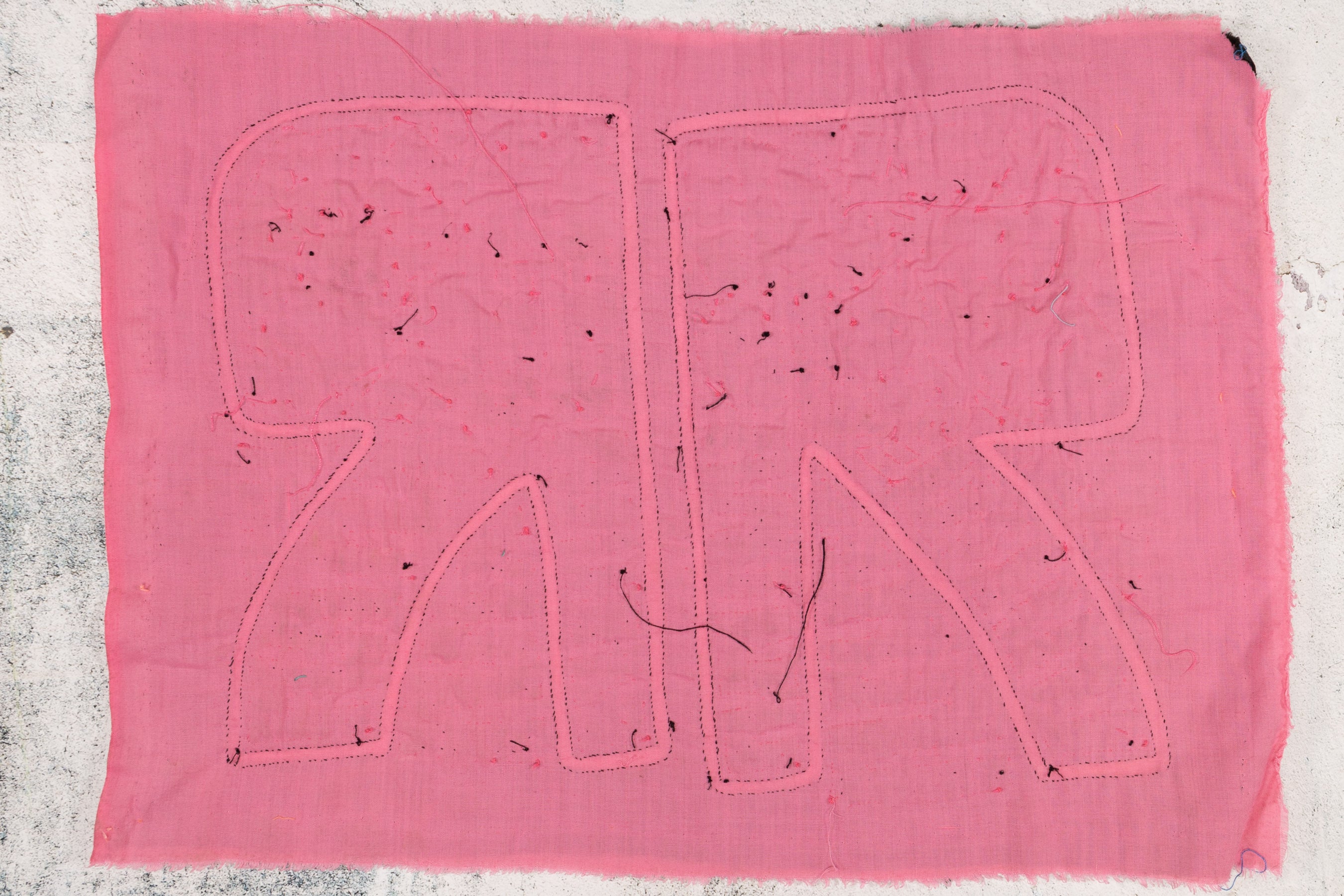 Pink Black Puppy Dog Mola