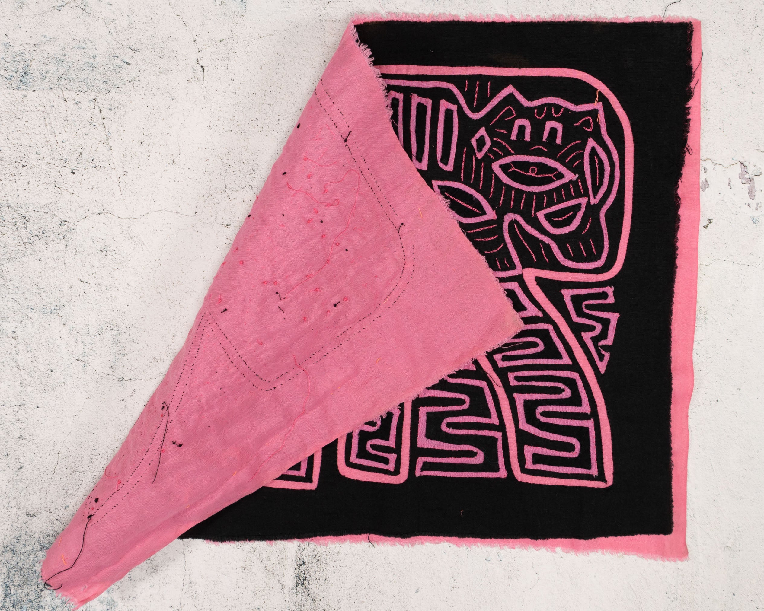 Pink Black Puppy Dog Mola