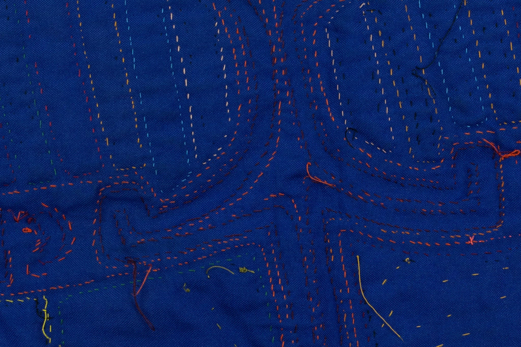 Handmade Rainbow Bird Panama Mola
