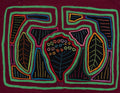 Burgundy Green Floral Flower Mola