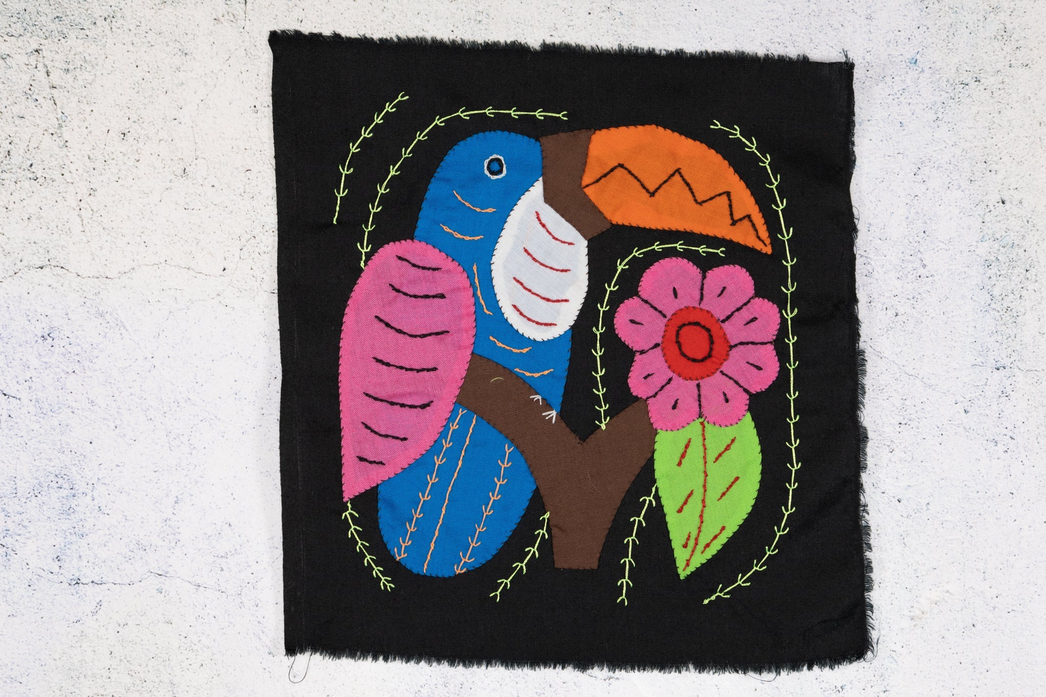 Pink And Blue Toucan Parrot Bird Molita