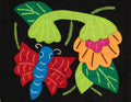 Red And Blue Butterfly with Flower Molita