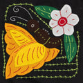 Yellow Butterfly with White Flower Molita
