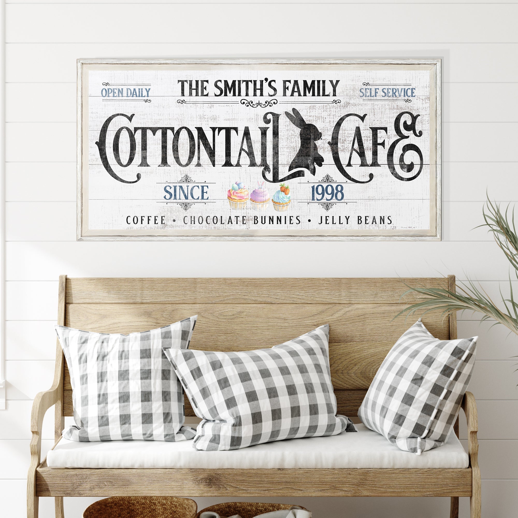 Personalized Easter Bunny Sign