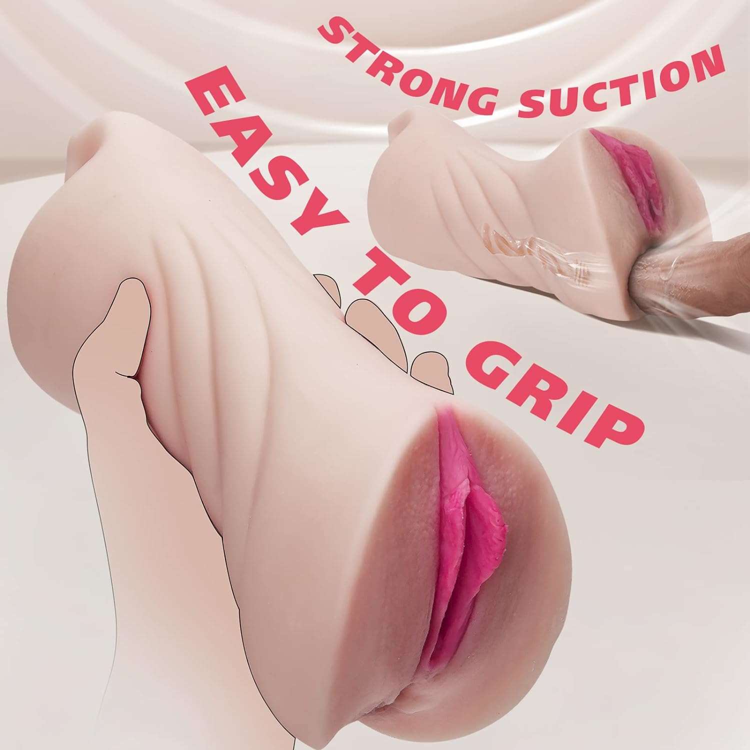 PocketVibe Triple-Entry Male Masturbator