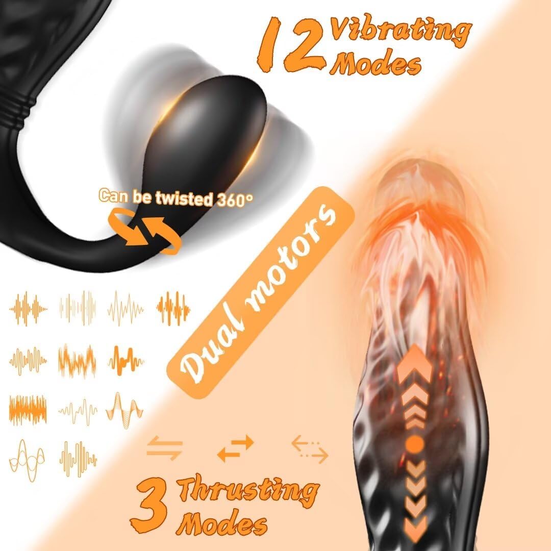 PowerPeak Remote Control Prostate Massager Anal Vibrator