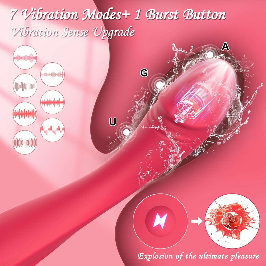 PowerPulse G-Spot & Clitoral Vibrator Wand