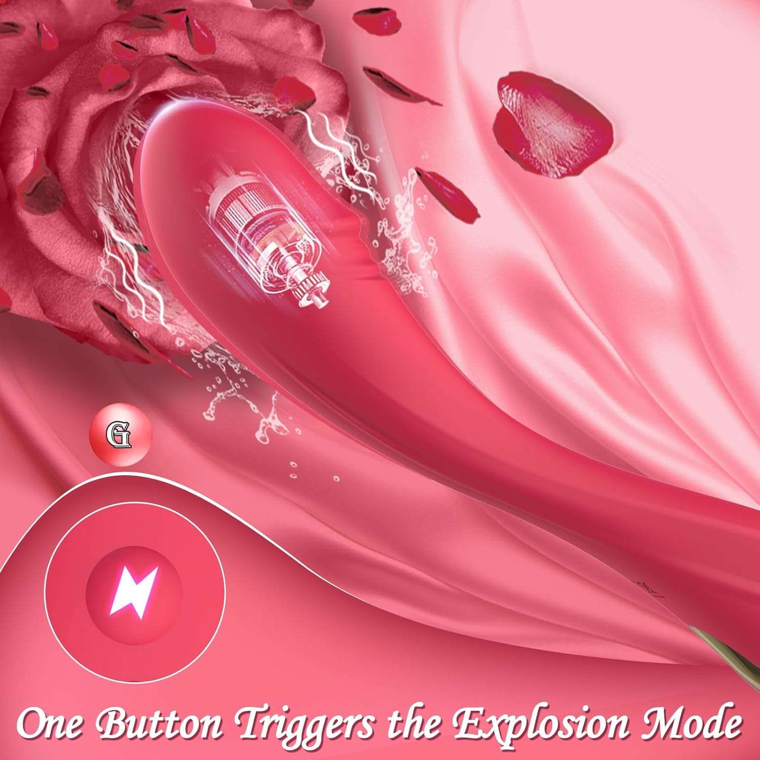 PowerPulse G-Spot & Clitoral Vibrator Wand