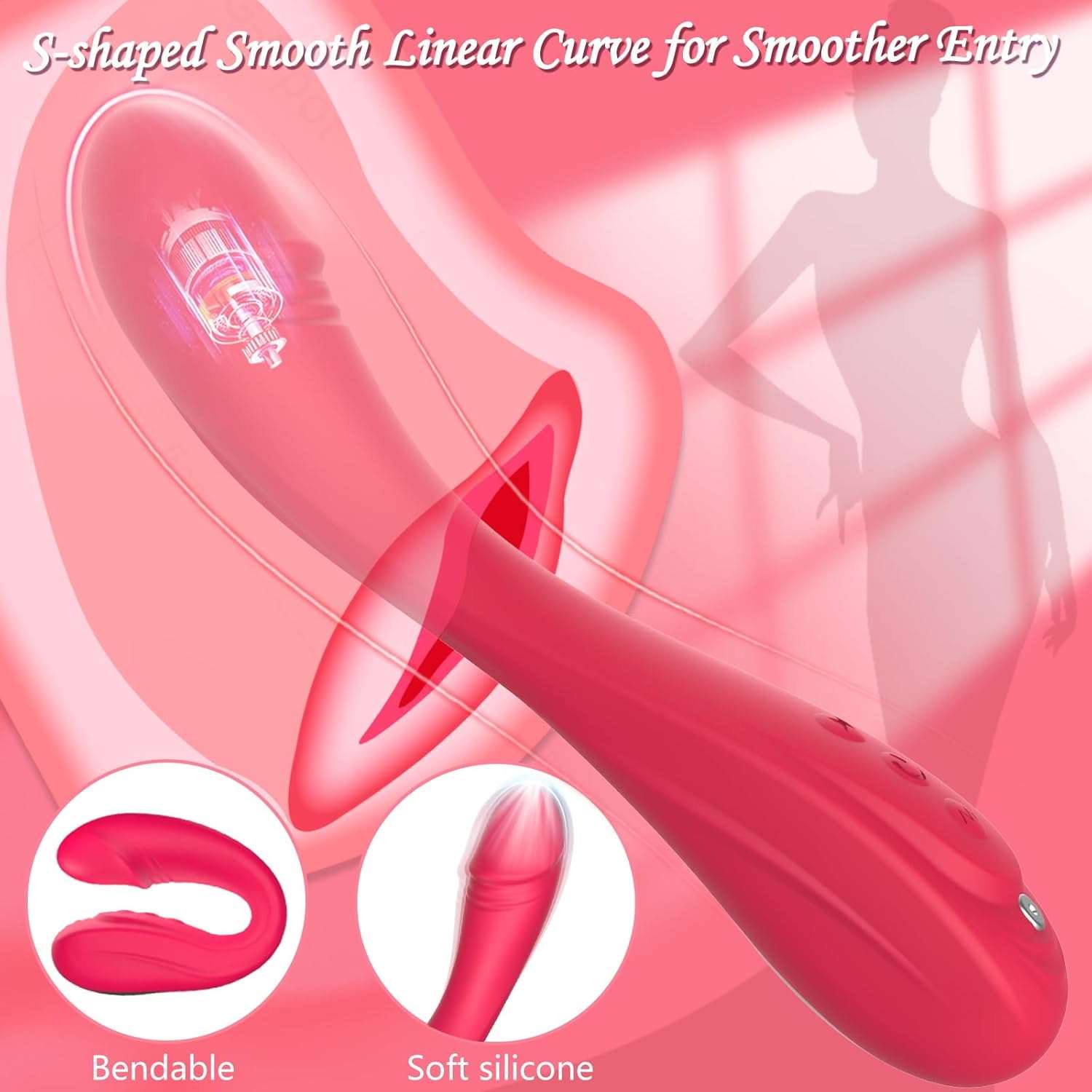 PowerPulse G-Spot & Clitoral Vibrator Wand