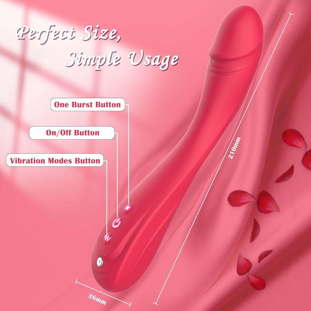 PowerPulse G-Spot & Clitoral Vibrator Wand