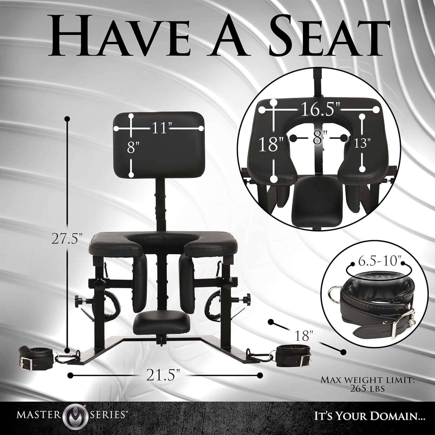 PowerSeat Premium Sex Position Restraint Chair