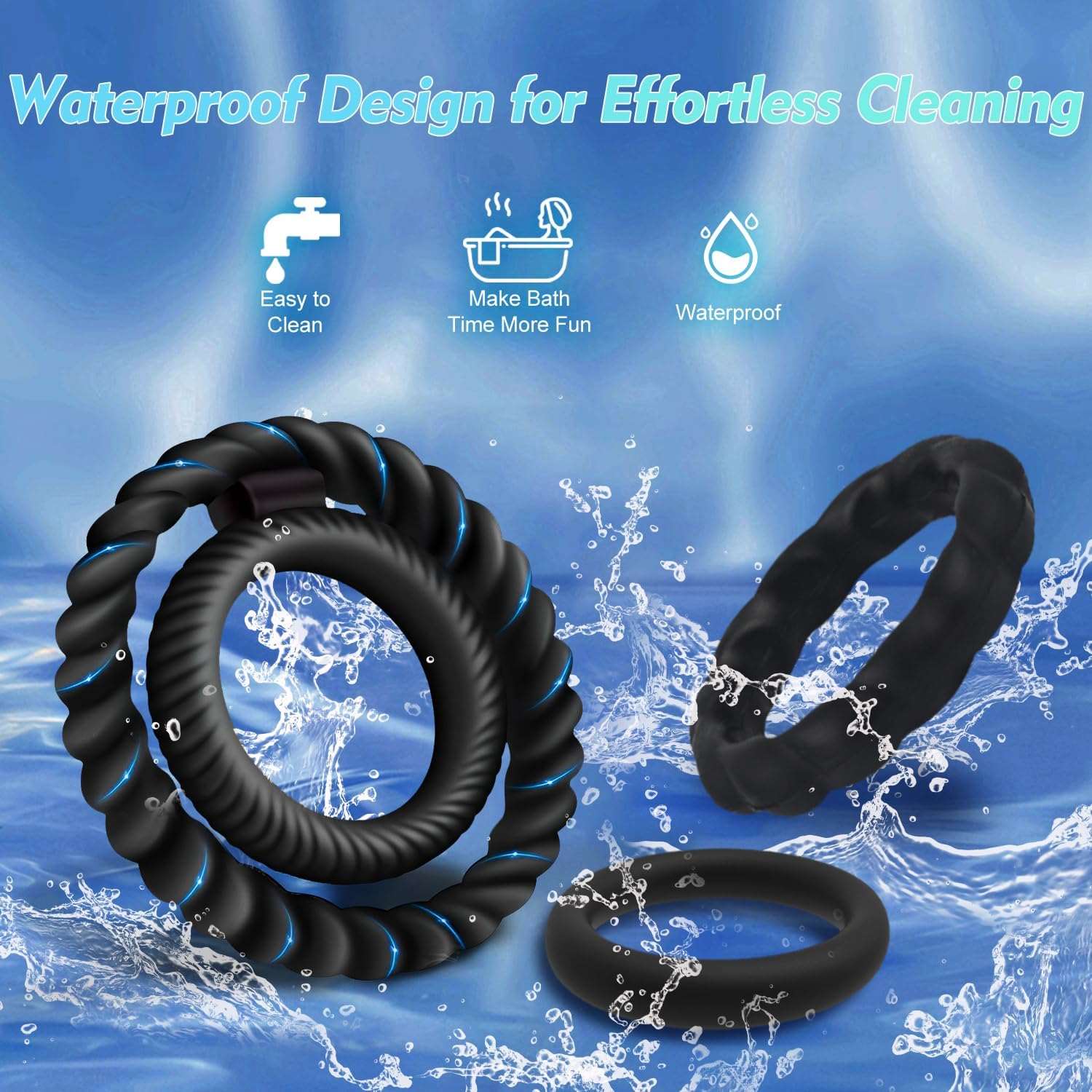 Premium Penis Ring Set for Enhanced Erection Support