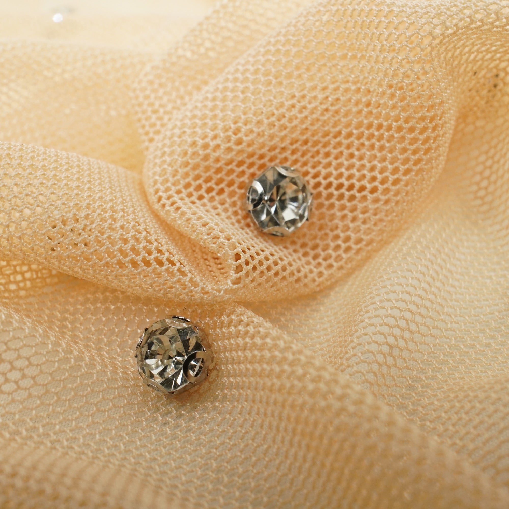 Stellar Rhinestone Stretch Mesh Fabric | Blue Moon Fabrics