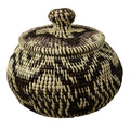 Black And White Rainforest Basket With Top