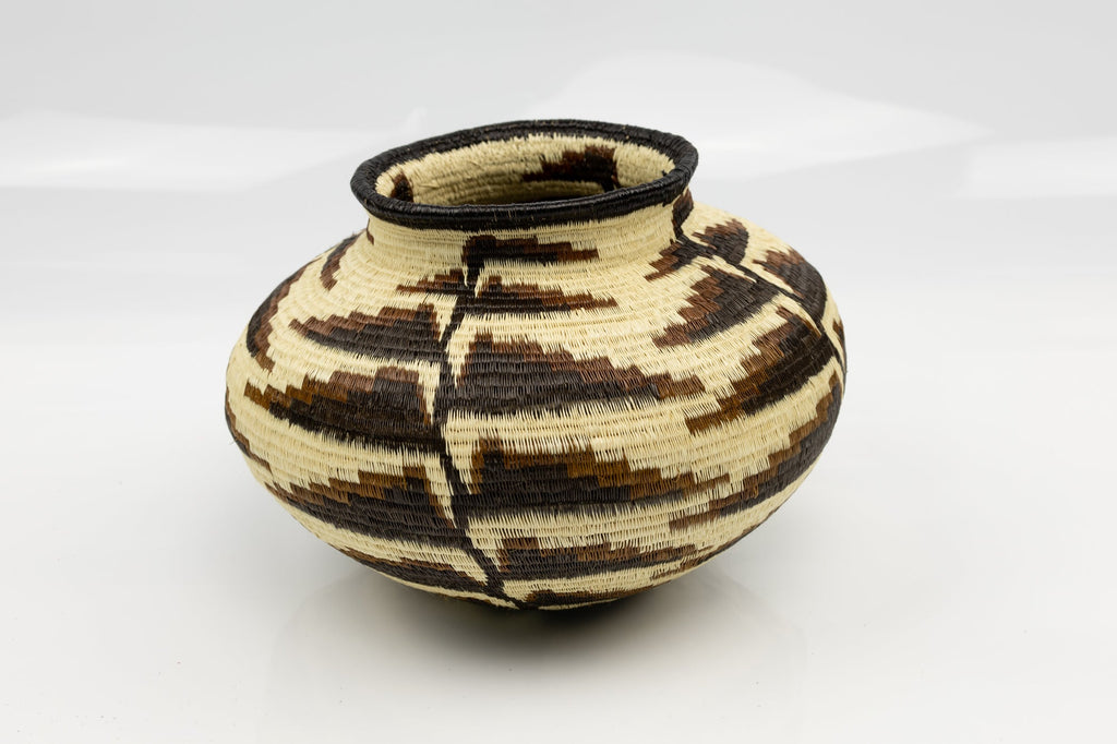 Wounaan Indian Hand Woven Bird of Paradise Panama Basket