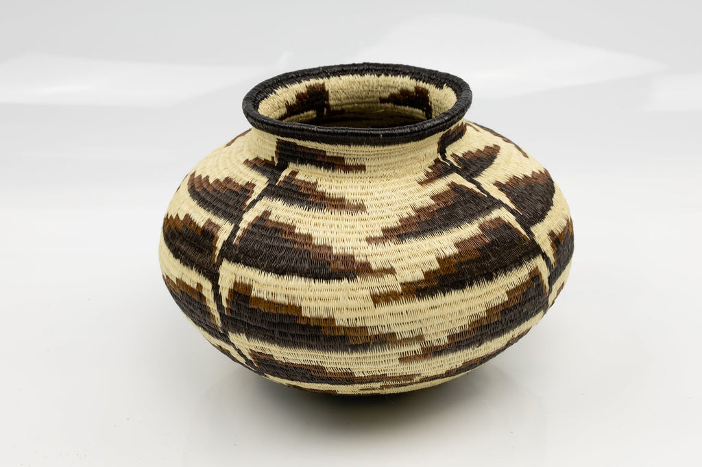 Wounaan Indian Hand Woven Bird of Paradise Panama Basket