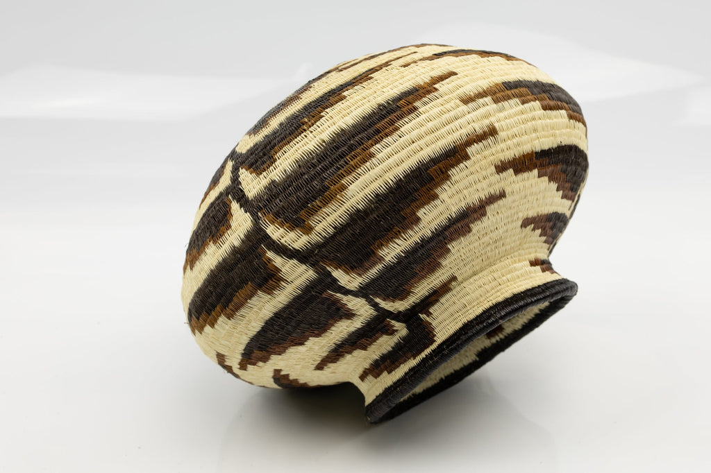 Wounaan Indian Hand Woven Bird of Paradise Panama Basket