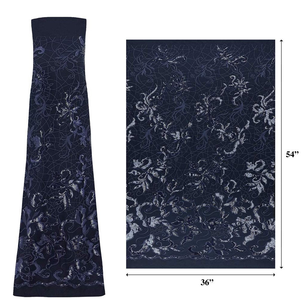Renaissance Stretch Mesh Sequin Fabric | Blue Moon Fabrics