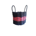 Rope Storage Basket Black and Pink