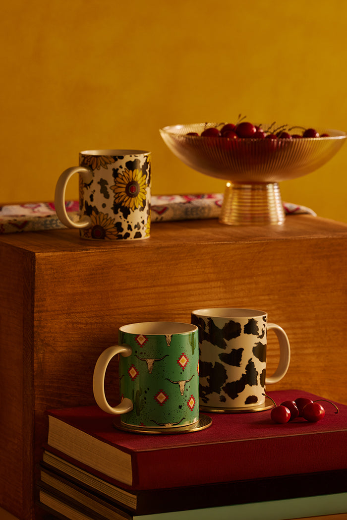 Sippinâ€™ in the South Ceramic Mug in Cactus Geometry