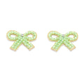 Petite Bows Beaded Earrings