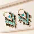 Myra Blueflare Fringe Earrings in Azure Mist