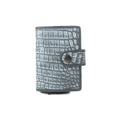 Myra Silver Creek Leather Credit Card Holder in Ashen Grey