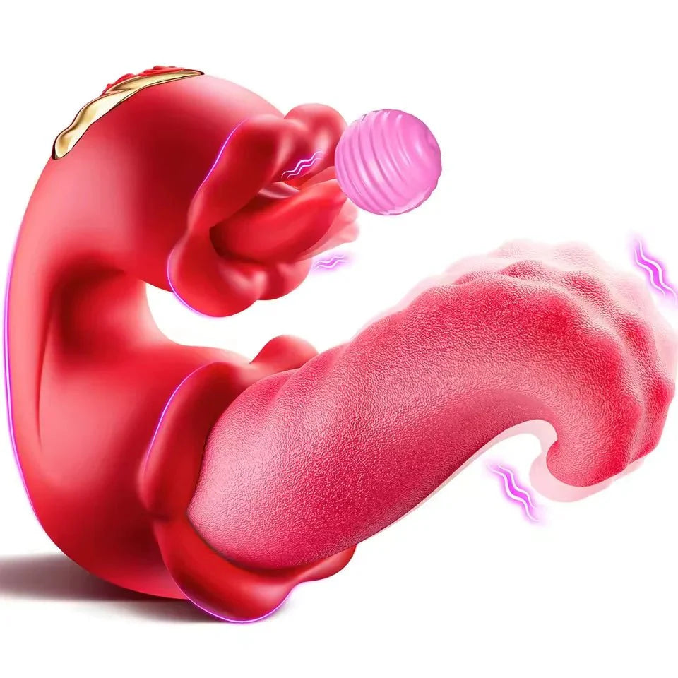 LuxeGlide Thrusting Tongue G-Spot Vibrator