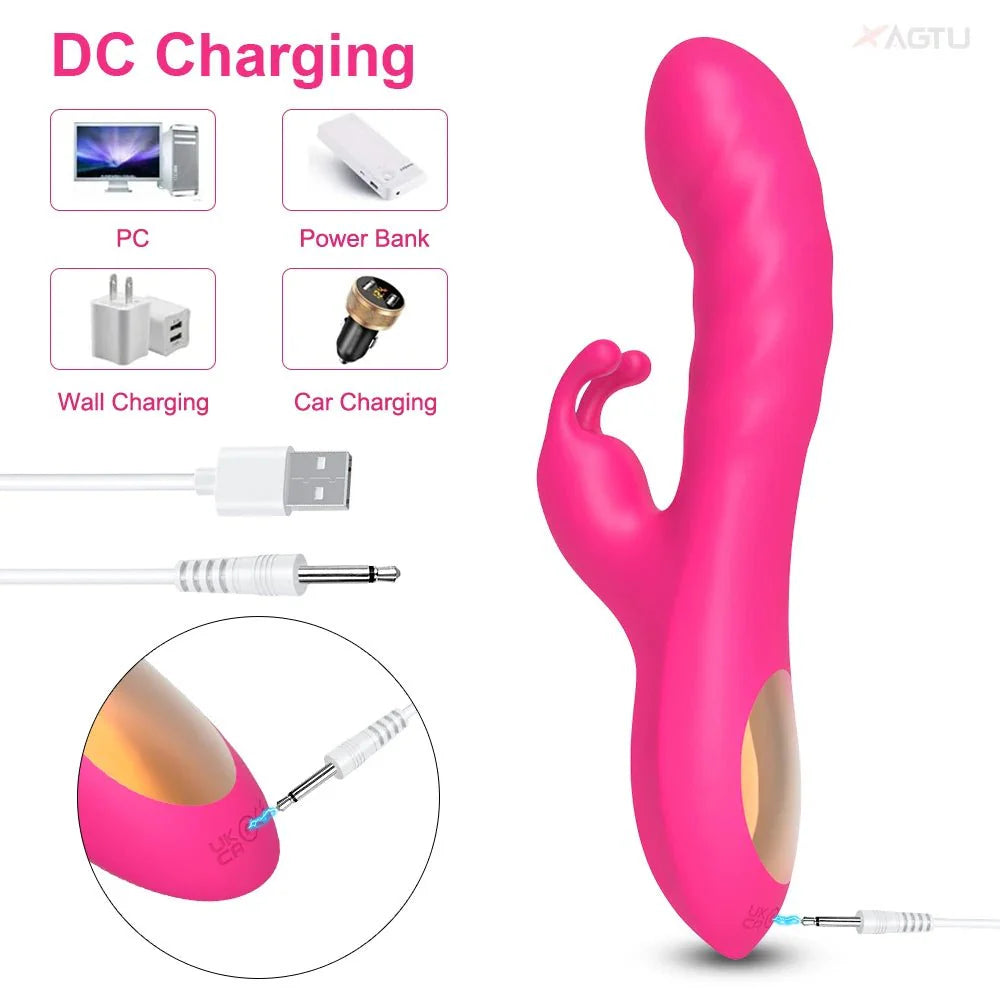RoseThrust Royale Rabbit Thrusting Vibrator 10 Modes