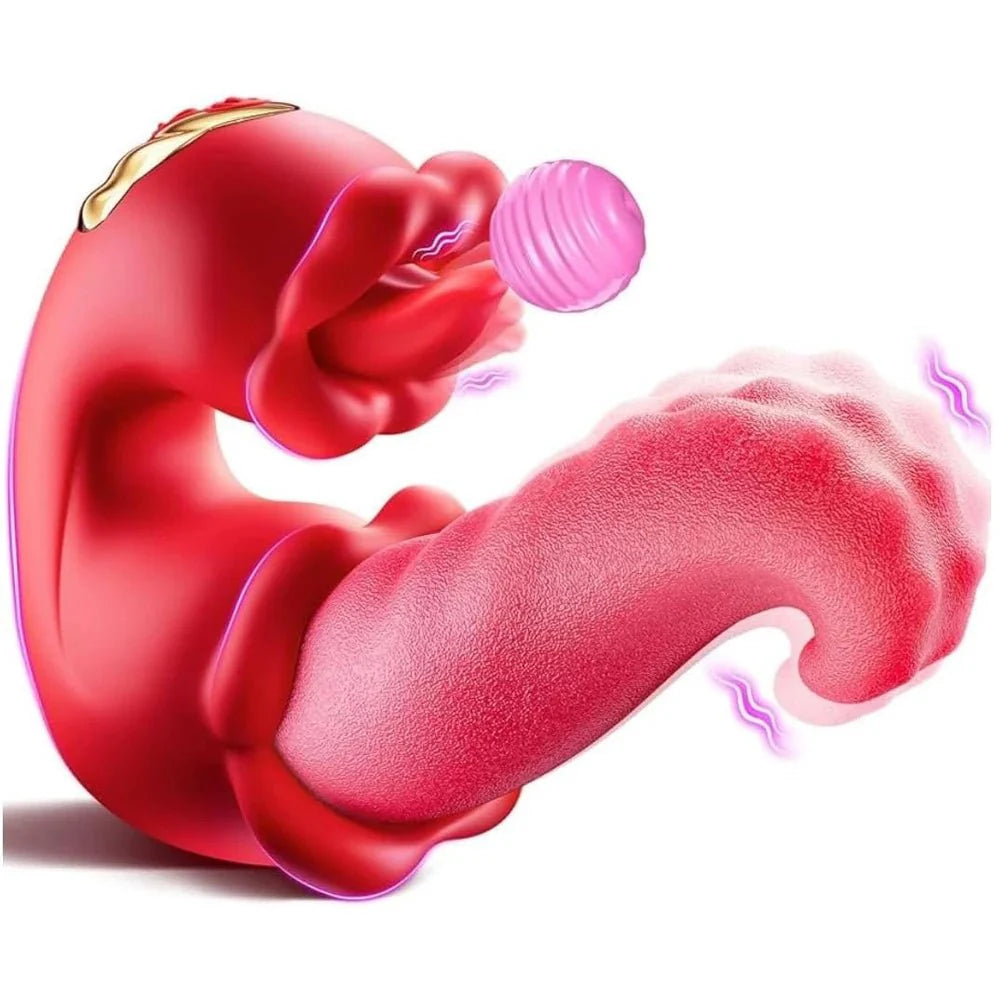 LuxeGlide Thrusting Tongue G-Spot Vibrator