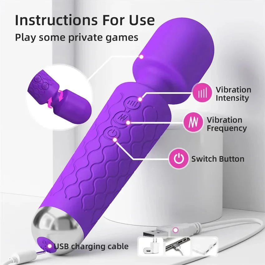 FlexiWave 20 Mode Wand Vibrator