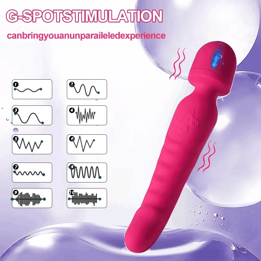 VeloraIgnite Heated Dual Head Wand Vibrator