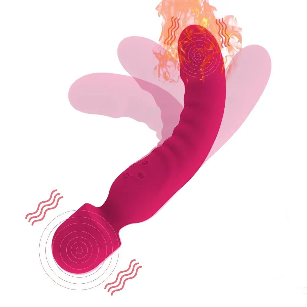 IgniteFlex Heated Dual Head Wand Vibrator