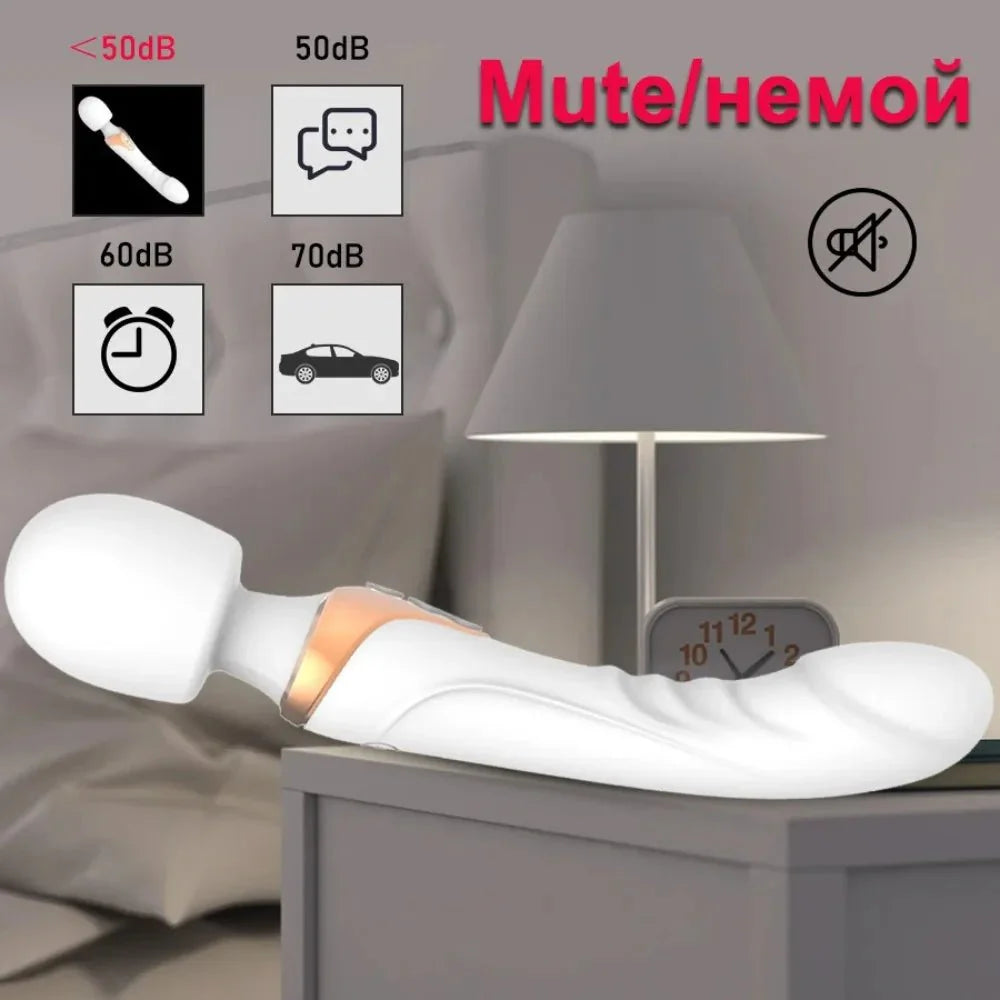 FlexPulse 10 Mode Dual Head Wand Vibrator